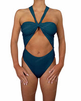 V-Halter Cut Out One Piece
