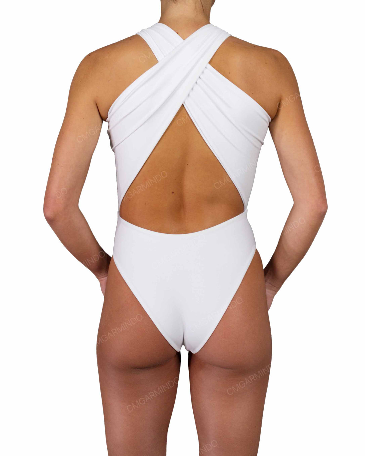 V-Halter Cut Out One Piece