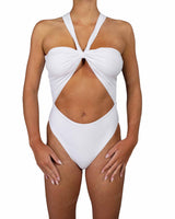 V-Halter Cut Out One Piece