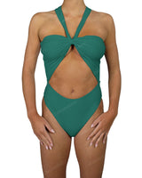 V-Halter Cut Out One Piece