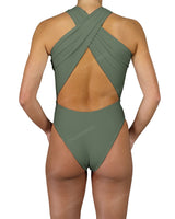 V-Halter Cut Out One Piece