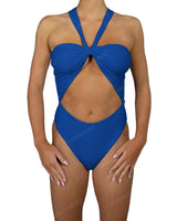 V-Halter Cut Out One Piece