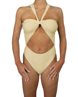 V-Halter Cut Out One Piece