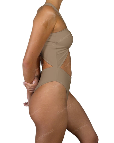 V-Halter Cut Out One Piece