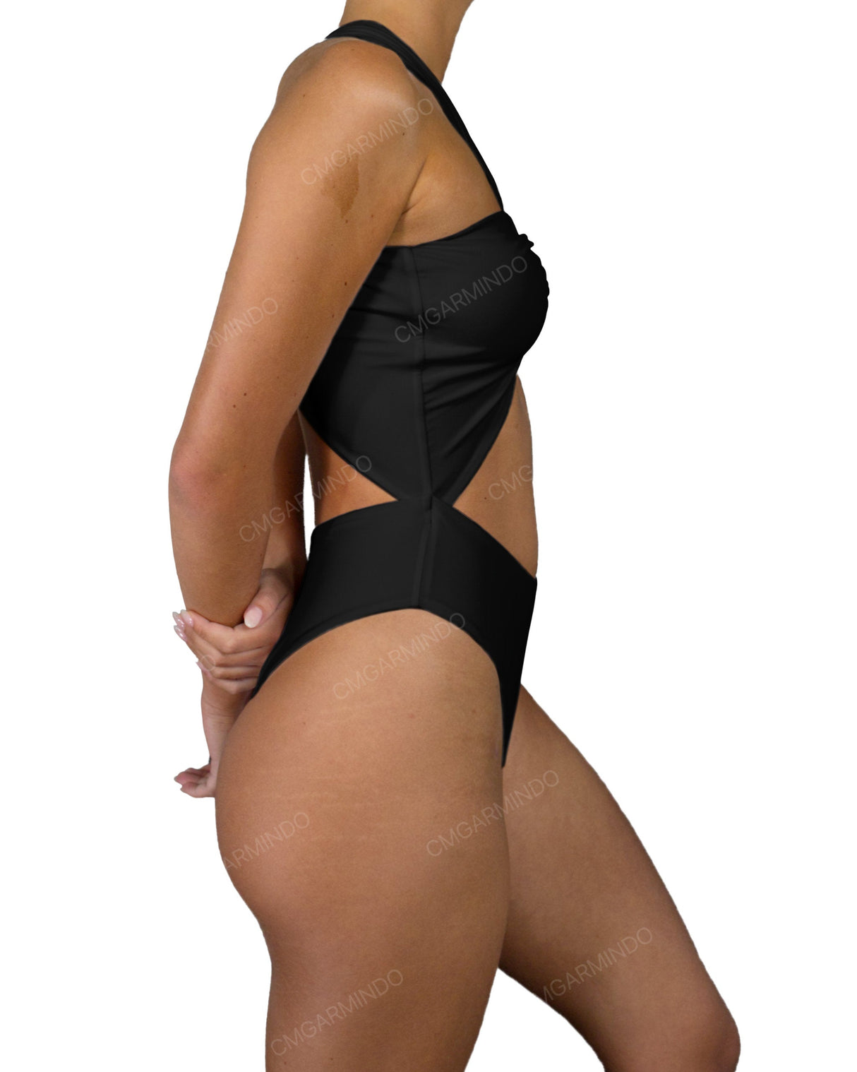 V-Halter Cut Out One Piece
