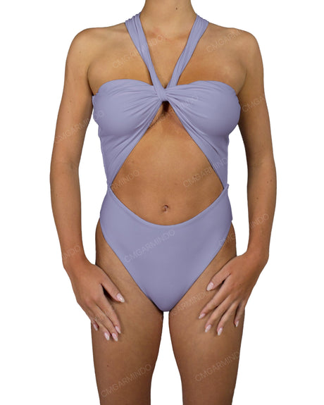 V-Halter Cut Out One Piece
