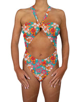 V-Halter Cut Out One Piece
