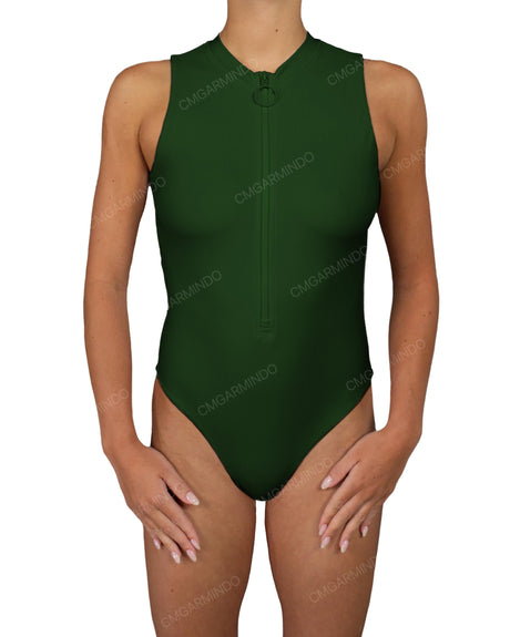 Sleeveless Cut Out Back One Piece