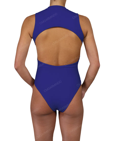 Sleeveless Cut Out Back One Piece