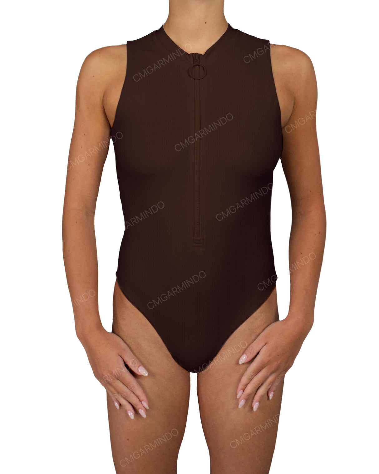Sleeveless Cut Out Back One Piece