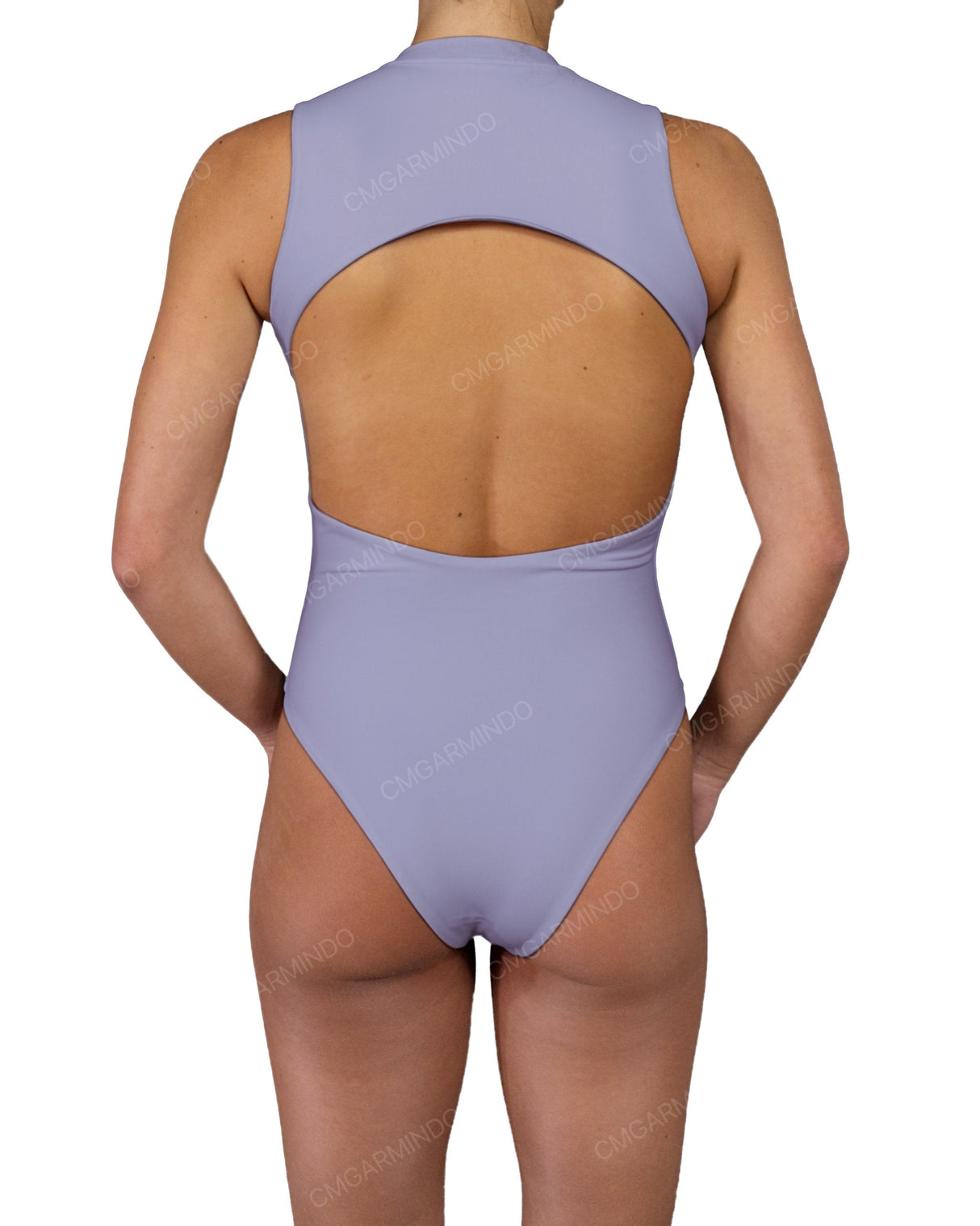 Sleeveless Cut Out Back One Piece