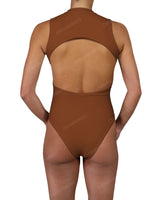 Sleeveless Cut Out Back One Piece