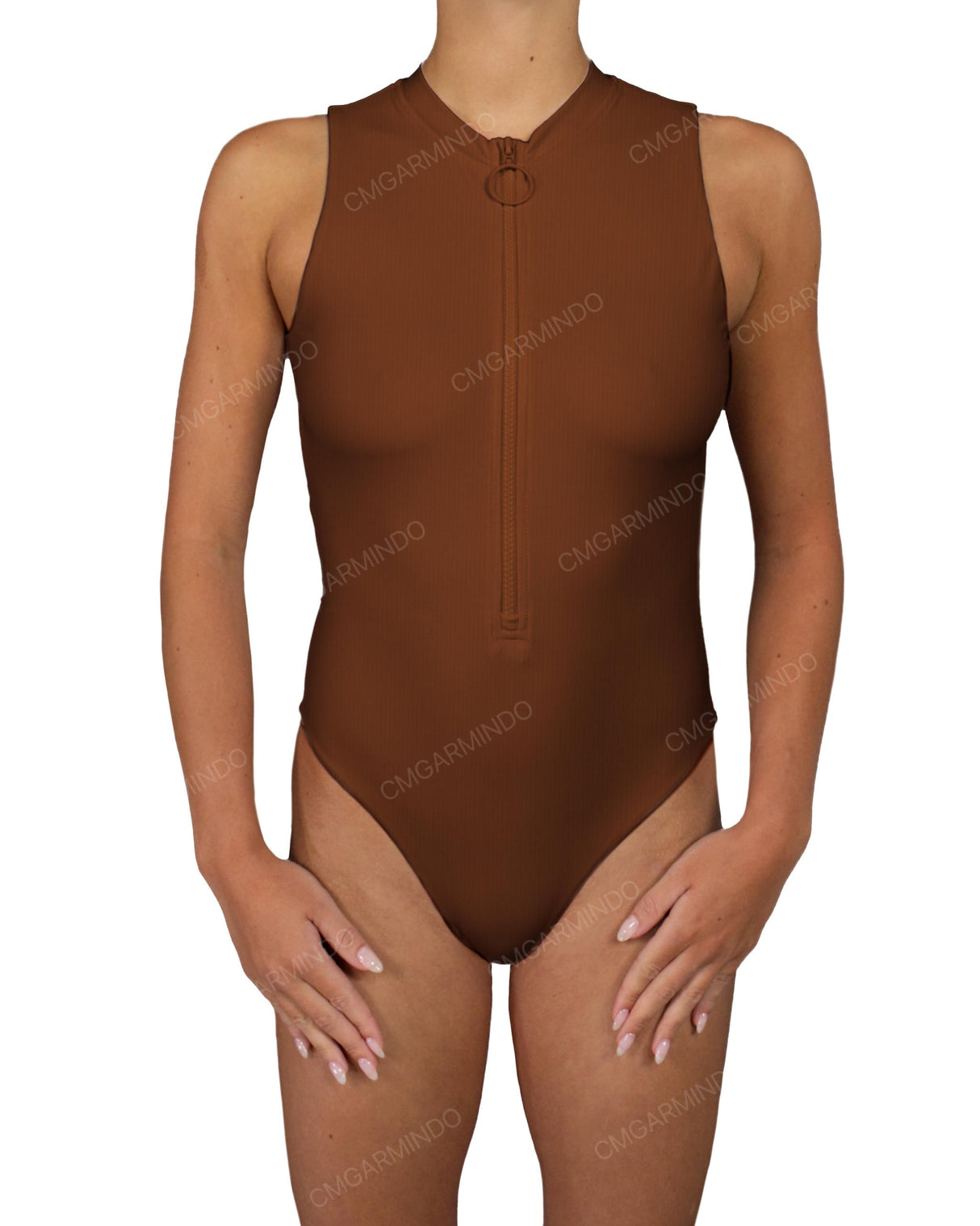 Sleeveless Cut Out Back One Piece