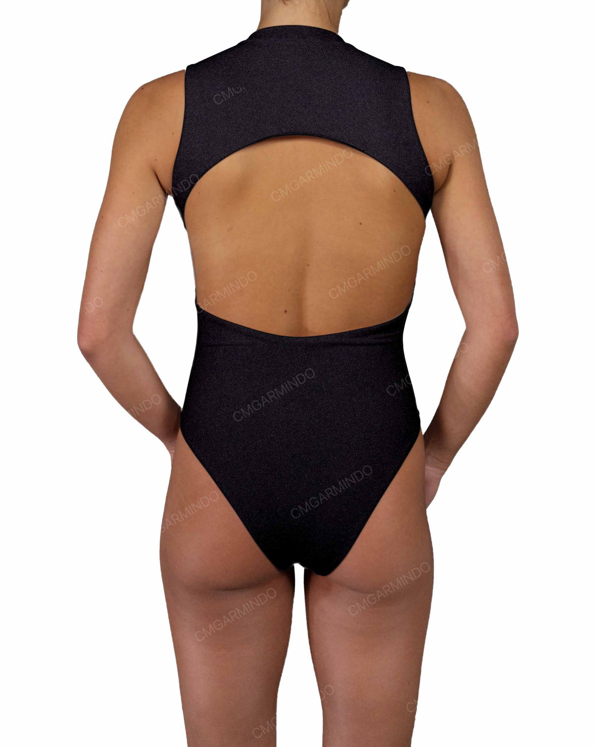 Sleeveless Cut Out Back One Piece