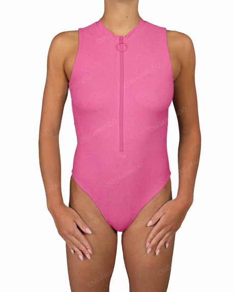 Sleeveless Cut Out Back One Piece
