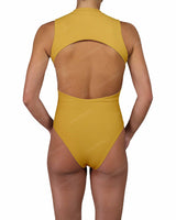 Sleeveless Cut Out Back One Piece