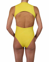 Sleeveless Cut Out Back One Piece