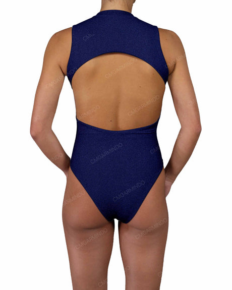 Sleeveless Cut Out Back One Piece