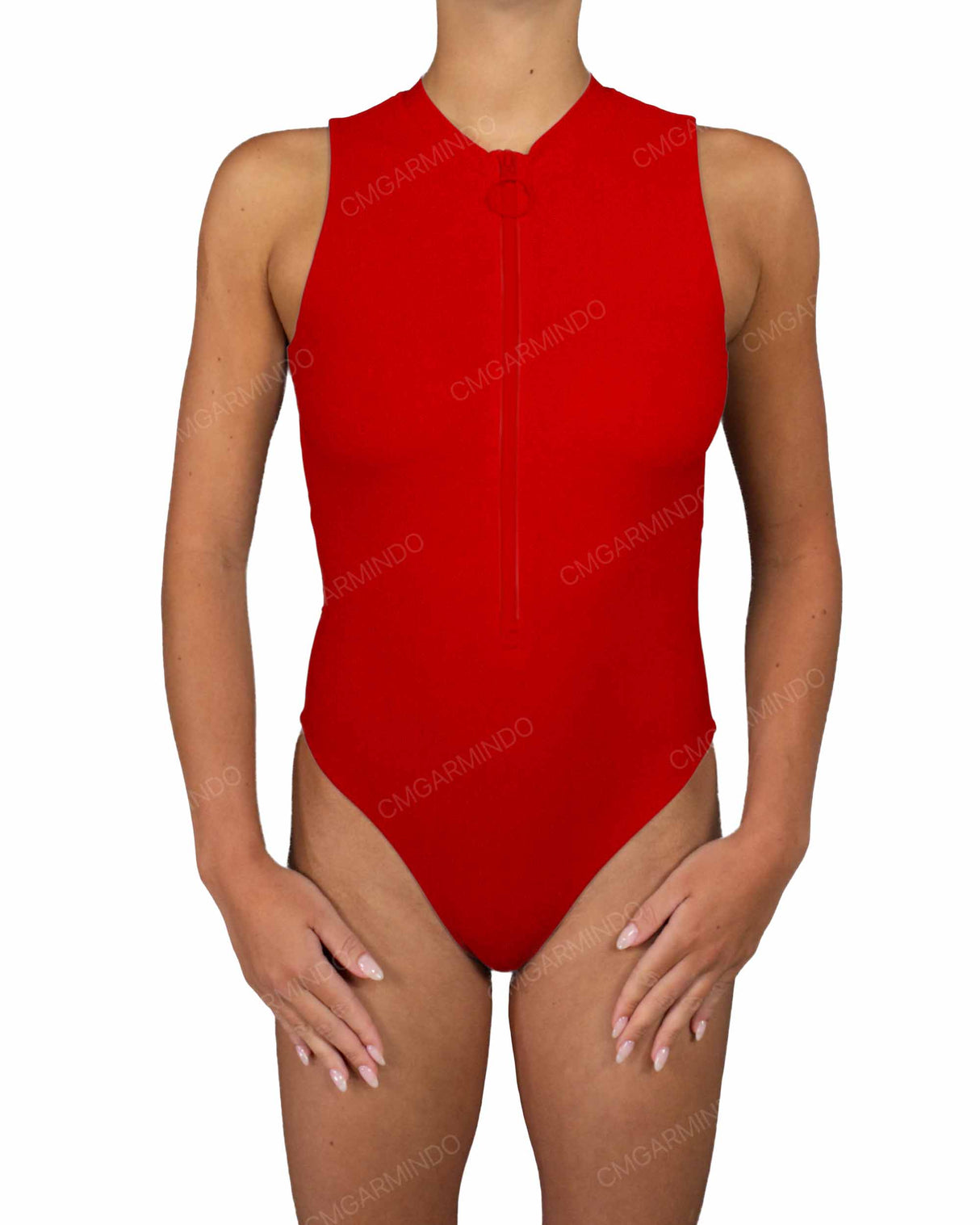Sleeveless Cut Out Back One Piece