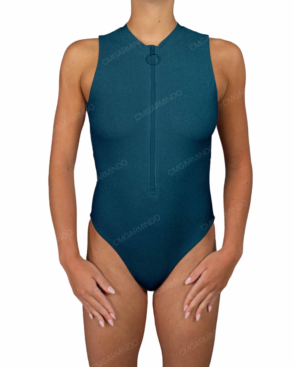 Sleeveless Cut Out Back One Piece