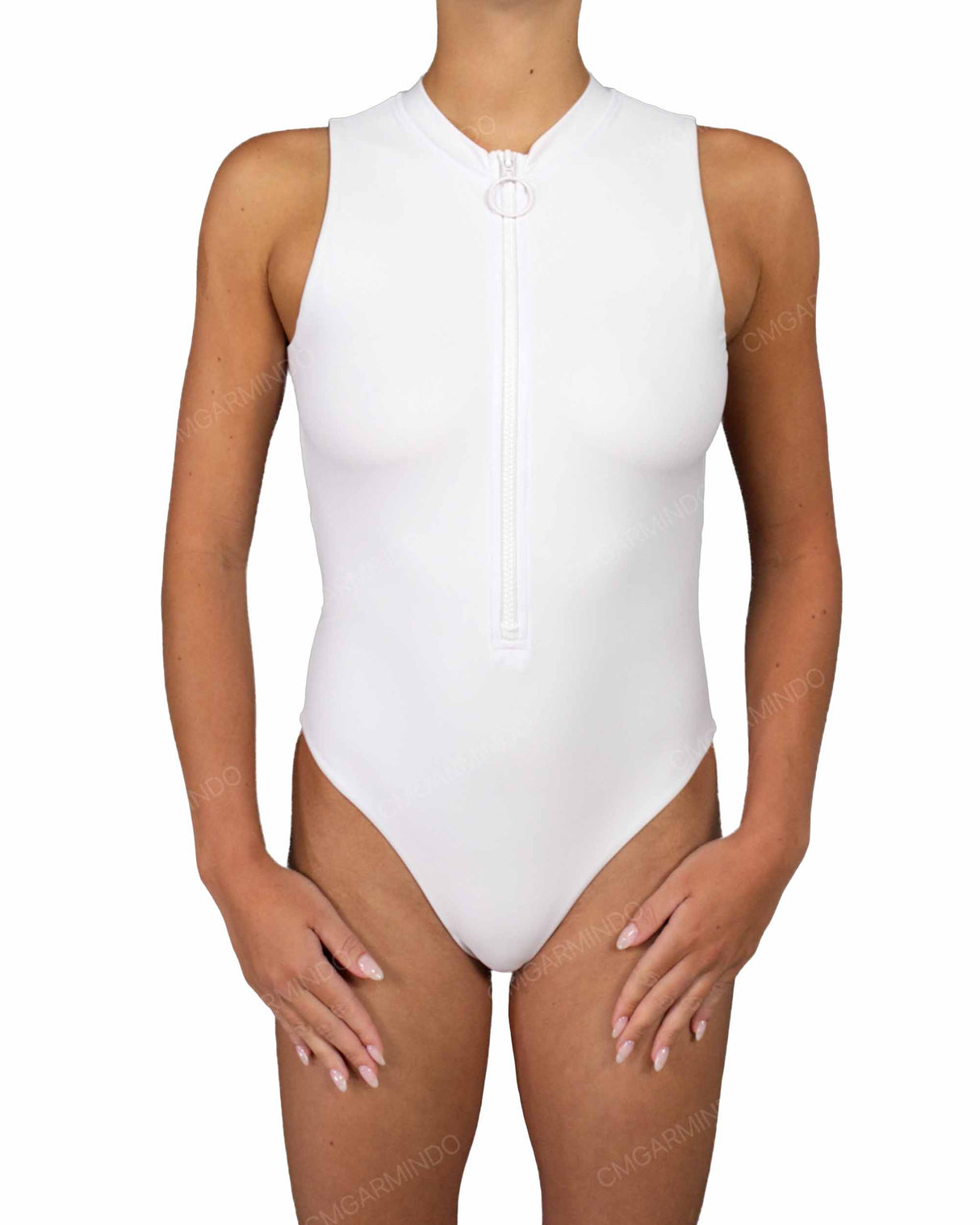Sleeveless Cut Out Back One Piece