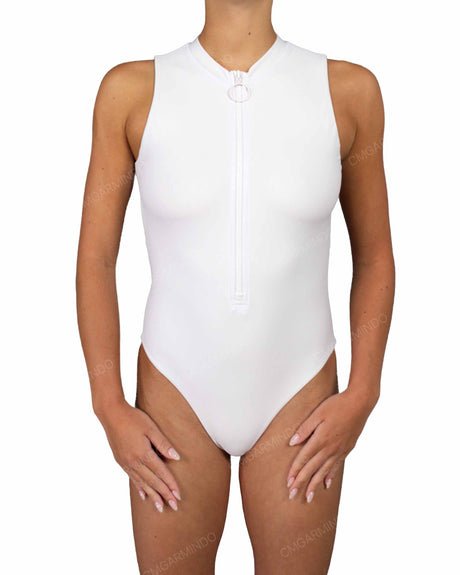 Sleeveless Cut Out Back One Piece