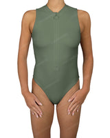 Sleeveless Cut Out Back One Piece