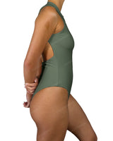 Sleeveless Cut Out Back One Piece