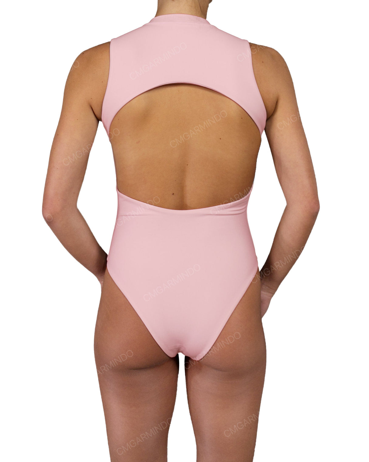 Sleeveless Cut Out Back One Piece