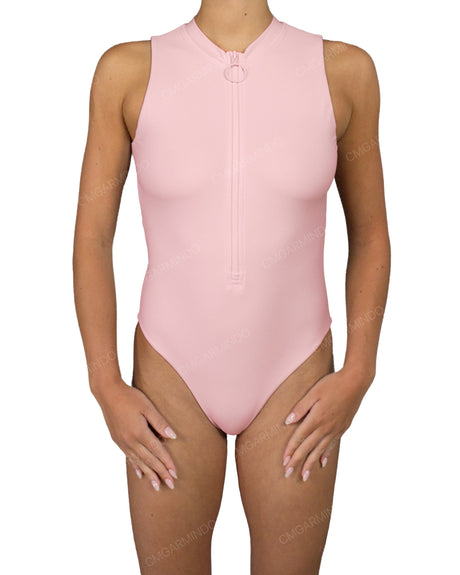 Sleeveless Cut Out Back One Piece