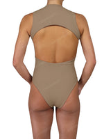 Sleeveless Cut Out Back One Piece