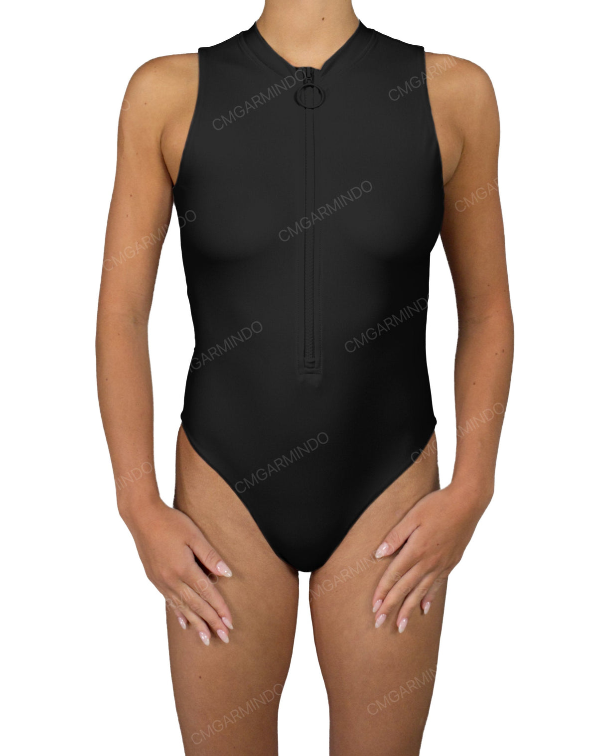 Sleeveless Cut Out Back One Piece