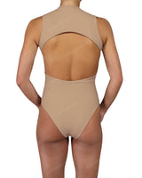 Sleeveless Cut Out Back One Piece