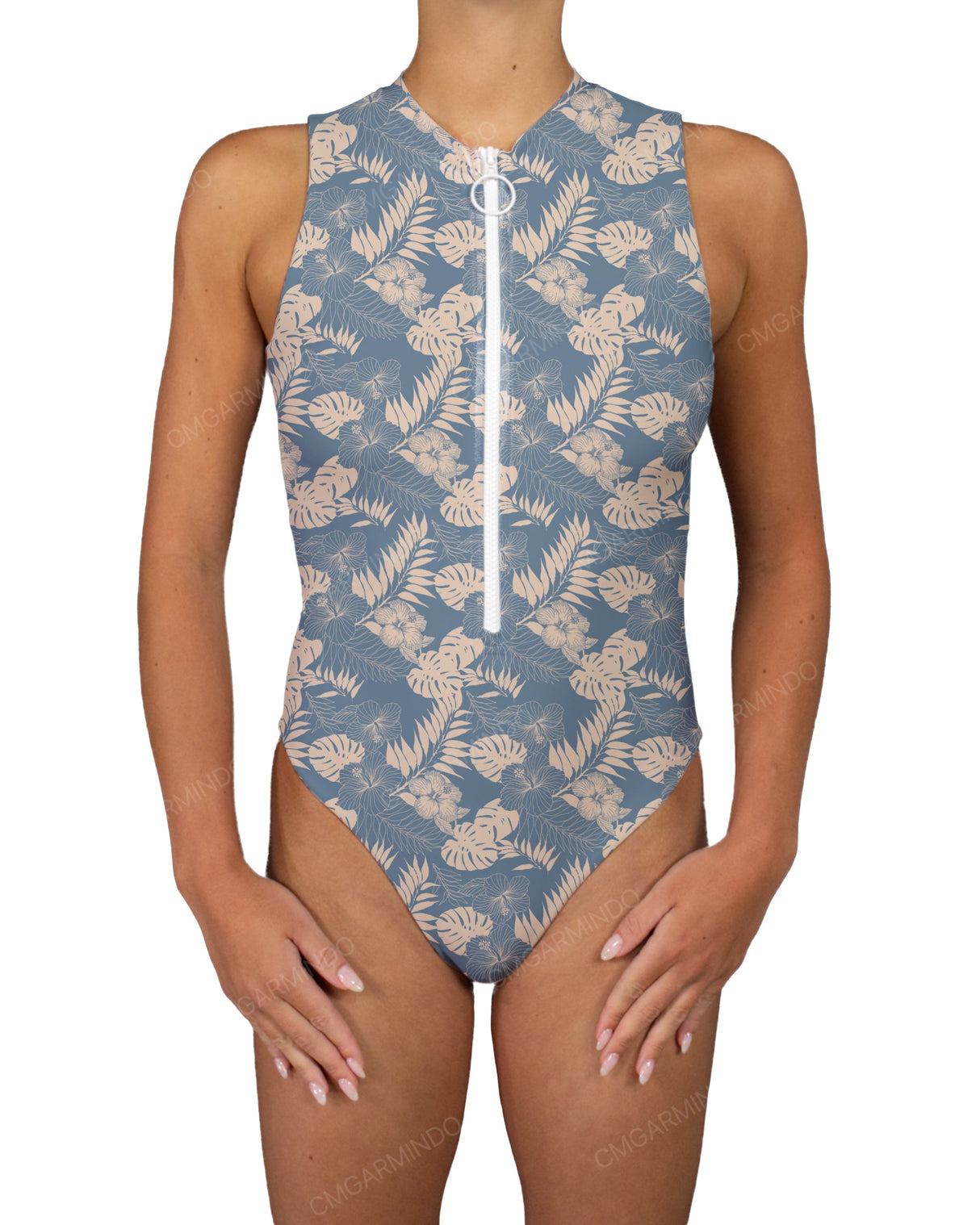 Sleeveless Cut Out Back One Piece