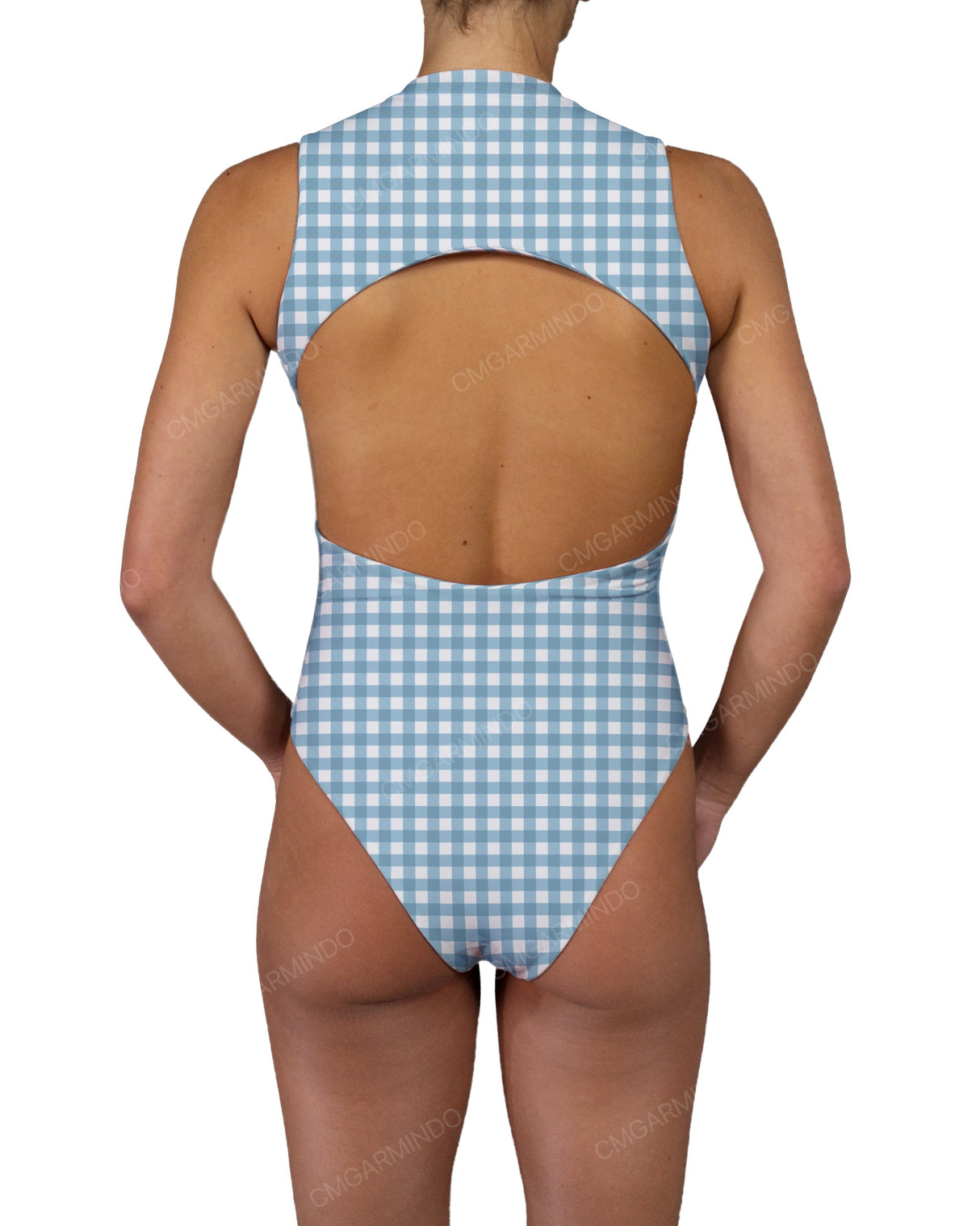 Sleeveless Cut Out Back One Piece