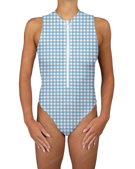 Sleeveless Cut Out Back One Piece