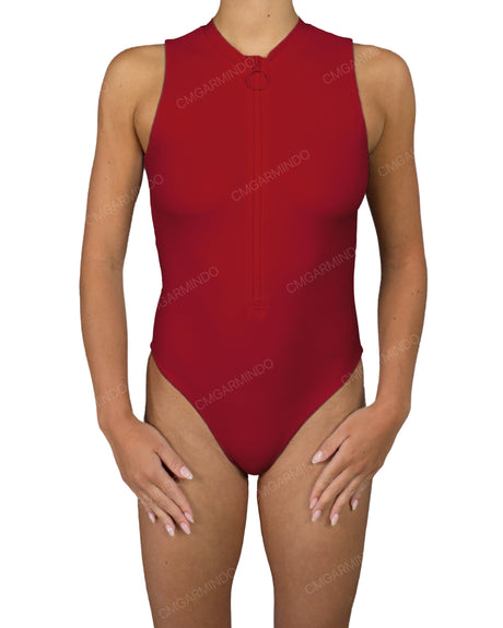 Sleeveless Cut Out Back One Piece