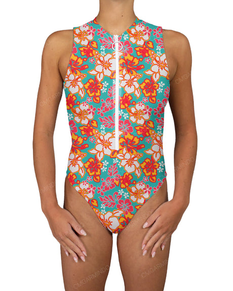 Sleeveless Cut Out Back One Piece