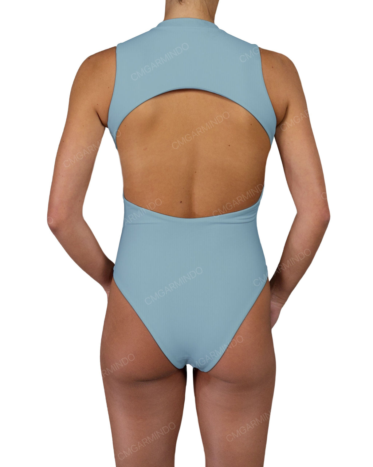 Sleeveless Cut Out Back One Piece