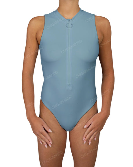 Sleeveless Cut Out Back One Piece