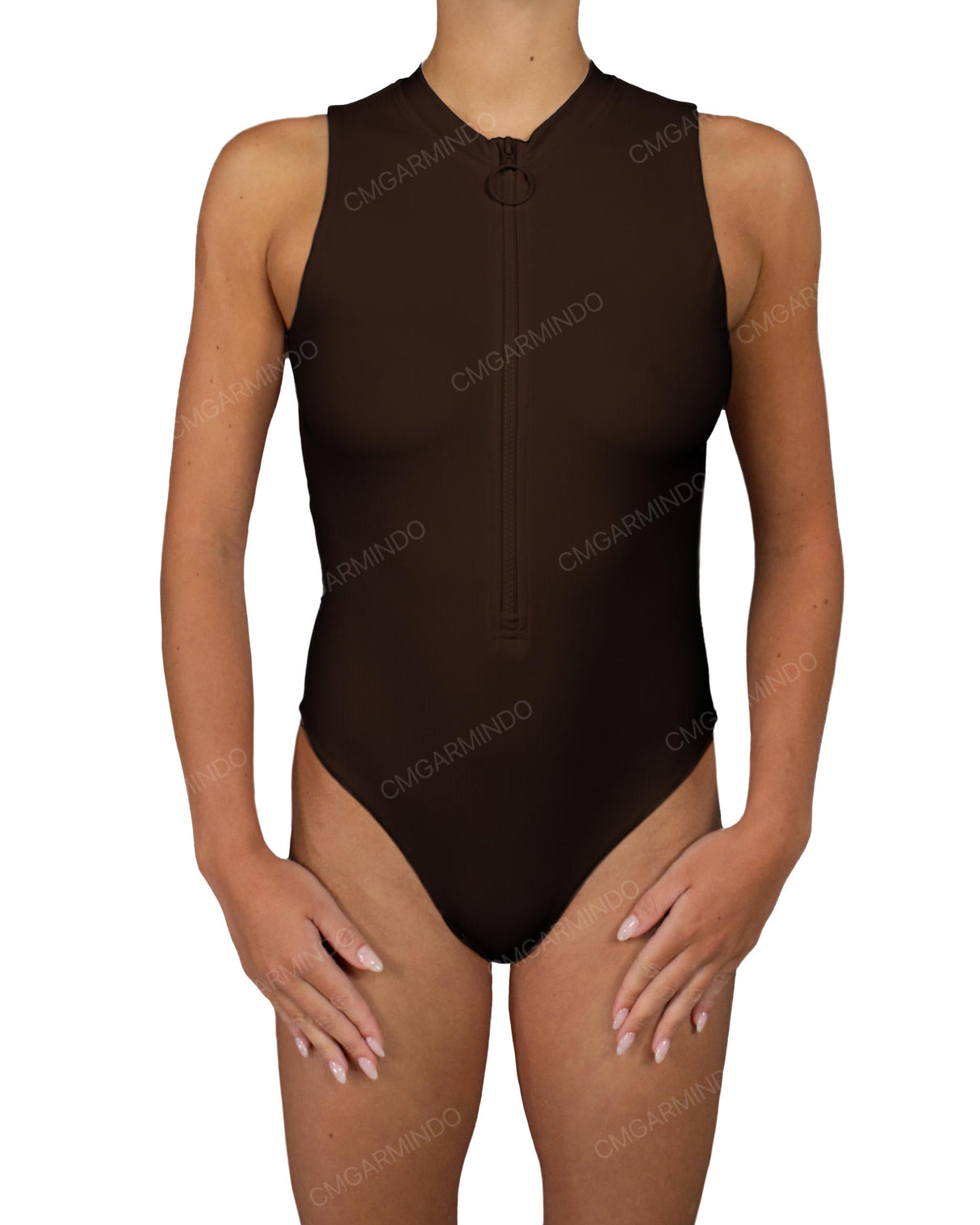 Sleeveless Cut Out Back One Piece