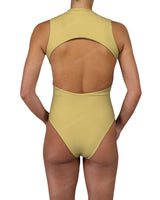 Sleeveless Cut Out Back One Piece