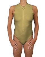 Sleeveless Cut Out Back One Piece