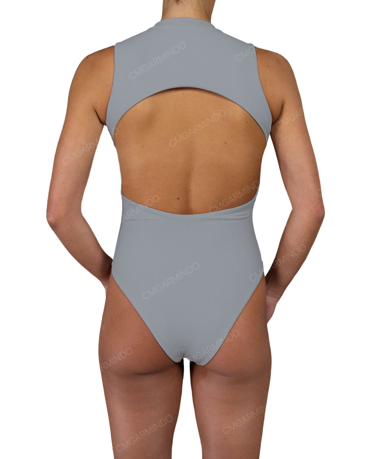 Sleeveless Cut Out Back One Piece