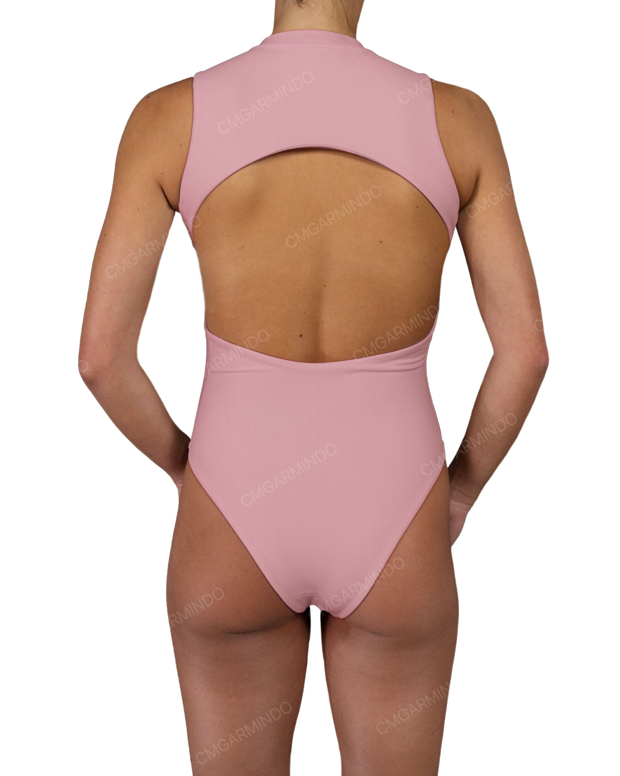 Sleeveless Cut Out Back One Piece