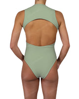 Sleeveless Cut Out Back One Piece