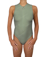 Sleeveless Cut Out Back One Piece
