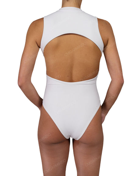 Sleeveless Cut Out Back One Piece