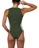 Sleeveless Side Panel One Piece