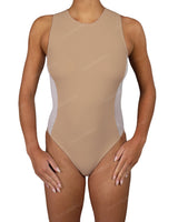 Sleeveless Side Panel One Piece